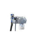 Detailed view of No Sweat Fuel Transfer Pump With Automatic Shut Off Nozzle And Premium Filter Kit 18 GPM 12 Volt Motor for gasoline and diesel.