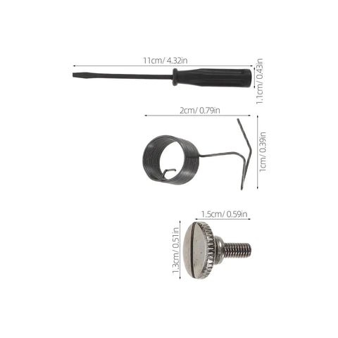 Heavy Duty Pro Grade Bobbin Case Spring And Replacement Needle Plate Screws For Sewing Machines Metal Construction For DIY repairs