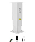 VEVOR Electric Lifting Column System, adjustable lift table actuator in white, suitable for standing desks, 176 lbs capacity.