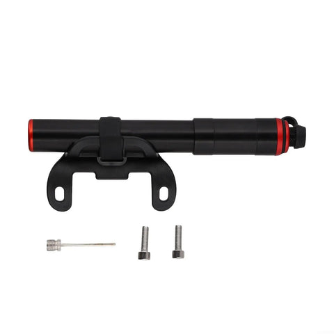 Ultra Lightweight Mini Bike Pump Hits 120 PSI for Road And Mountain E-Bike Tires With Dual Valve Aluminum Alloy Hand Portability Black