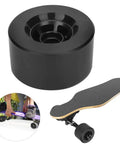 90Mm PU 80A Shockproof Wheel Set for DIY Electric Scooters and Skateboards, black wheel, skateboard detail