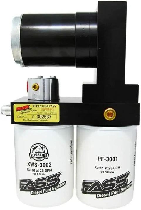 Titanium Series Fuel Filter Package XWS-3002 And PF-3001 With No-Drain Extreme Water Separator mounted in unit