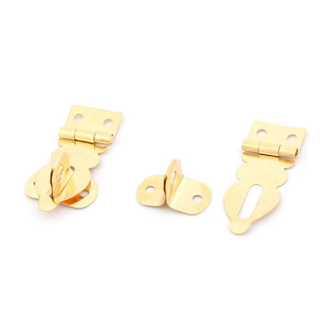 Top Tier Gold Tone Metal Door Hasp Staple Set Lock Down Your Gate Or Storage Unit With This Solid Six Pack Of Padlock Latches And Heavy Duty Mounting Screws For Zero Sweat Security