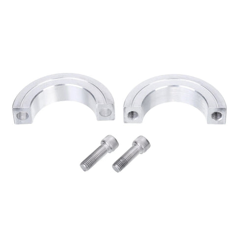 Aluminum two-piece clamp-on shaft collar with bolts for 1-1/2 in shaft, 2-3/8 in OD