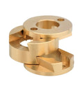 Upgrade Your VzBoT 3D Printer With This Sweet Z-Axis Screw Hot Bed And Compatible Mellow NF Oldham Coupling brass coupling close-up