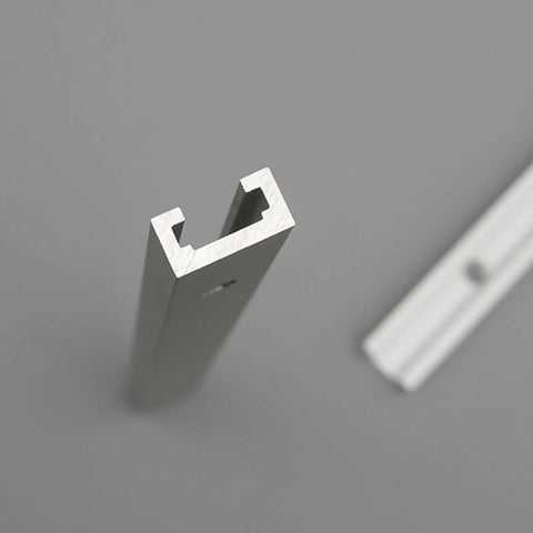 Heavy Duty Aluminum T Track Miter Jig for Woodworking and CNC Projects with saws, precise alignment guide, close-up view