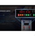 Pro Workhorse Commercial Electric Water Heater 120 Liter Step Heating Tank digital control panel displaying temperature and settings.