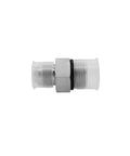 Two Pack Heavy Duty Hydraulic Hose Fitting Adapter One Half Inch Male JIC 37 Degree Flare To Five Eighth Inch Male O Ring Boss Seven Eighth Inch UNF SAE Straight Pipe Joint Connector Carbon Steel, side view