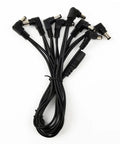 1 To 8 Way Daisy Chain Guitar Pedal Power Cable For 9V Supply Power Up Eight Effects At Once High Conductivity Copper Core Durable Lightweight