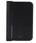 Seamless 36W DC UPS With Bright LED Display For Rock Solid Router Backup energy backup unit in sleek black design.