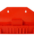 Wall-mounted red holder for 58 Piece T Slot Clamping Kit For Milling Machining With T Slot Cleaner And Tightening Wrench