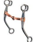 Tom Thumb Snaffle Bit With Copper Plated Mouth And Chrome Finish, 5 Inch Mouth, 6 And A Half Inch Cheeks, Great For Training