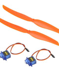 High Efficiency Brushless Motor With 40A ESC Complete Kit For DIY RC Aircraft Includes SG90 9G Micro Servo And 1060 Propeller Ready To Fly
