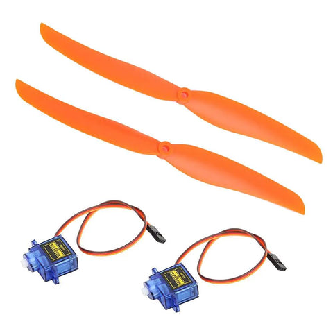 High Efficiency Brushless Motor With 40A ESC Complete Kit For DIY RC Aircraft Includes SG90 9G Micro Servo And 1060 Propeller Ready To Fly