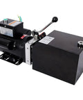 Heavy Duty Single Acting Hydraulic Power Unit With Steel Tank featuring robust motor and lever, ideal for dump trailer and log splitter.