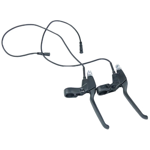 Front And Rear E Brake Cutoff Lever Kit For Electric Bikes With Waterproof Connectors, Motor Power Shutdown When Brake Is Pulled