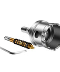 Anti Wear Hole Saw With Extended Use Design For Drilling Hard Metals And Plastics, Auto Ejector Spring Included, 19.5mm