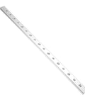 450mm Aluminum Miter Track T Slot Jig For Woodworking Workbenches DIY Upgrades visible from top angle with anodized surface.