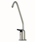 Pureteck Standard Air Gap Auxiliary Faucet For Under Sink RO Filtration Systems With 1/4 Inch Supply Tubing, Touch N Flow Spring Loaded Handle