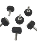 Heavy Duty Black Thumb Screws For Motorola Apx Earpieces And Shoulder Mic Radios Solid Metal Lock Secure Replacement Hardware Pack Of Six