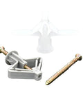 Heavy Duty Plastic Expansion Drywall Anchor Kit With Self Drilling Screws For Gypsum Board Hollow Brick And Fiberboard Walls