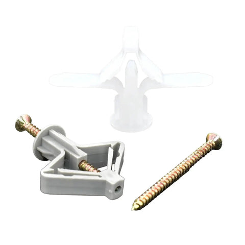 Heavy Duty Plastic Expansion Drywall Anchor Kit With Self Drilling Screws For Gypsum Board Hollow Brick And Fiberboard Walls