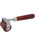 Soft Rubber Brayer Roller with Wooden Handle for Printmaking and Inking Blocks, Smooth Ink Roller for Carved Surfaces, Heavy Steel Frame