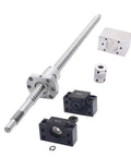 Dope 400mm Ball Screw Kit With 12mm Diameter And 4mm Lead Including RM1204 SFU1204 Ball Nut BK10 BF10 End Supports And Coupler