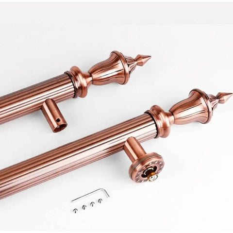 European Antique Glass Cabinet Drawer Handle In Solid 201 Stainless Steel With Brushed Finish, Classic Cylindrical Grip, 80cm Long