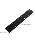 Heavy Duty 4 Pack Stainless Steel Flat Mending Plates for Shelf Support and Wood Furniture Fixes, with predrilled holes