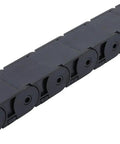 Close-up of Cable Drag Chain 1 Meter R38 Black Nylon Cable Carrier for 3D Printer and CNC Machines