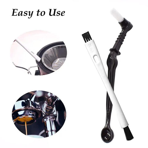 Five Piece Coffee Brush Set For Espresso Lovers, Pro Cleaning Kit With Wooden Grinder Brush And Nylon Coffee Machine Group Head Brushes, Easy Grinder Cleanup, Perfect For Home Or Cafe Machines