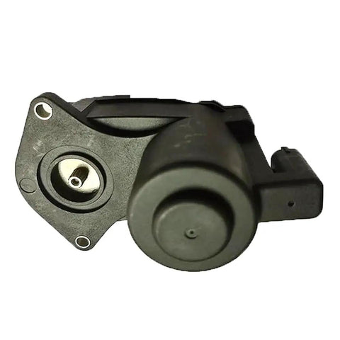 Rear Parking Brake Motor Caliper Motor For Tesla Model 3 And Model Y 2021 To 2023 Straight Up 104462600A close-up of motor with plug.
