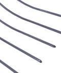 Close-up of five solid tines of the Beast Of A Handheld Manure Fork For Farm And Garden Use With Five Solid Tines, Rugged Outdoor Grass And Hay Cleaning Tool