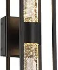 Aloft 21-Watt Integrated LED Wall Sconce Sleek Black Finish With 2700K Warm White Light 1157 Lumens 21.3W UL Listed For Dry Locations