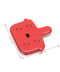 Red 8 Piece Mountain Bike Disc Brake Pad with Resin Semimetal Material, Quiet Braking, Easy Install, 29.5 X 30mm, MTB brakes