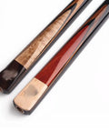 Top Shelf Snooker Cue Stick Built With Real Canada Ash Shaft And Slick Brass Joint For Game Changing Precision Shooting Heavy Hitter Balance Comes With Tough Case, showcasing unique shaft designs.
