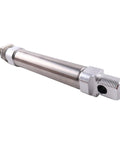 Double Acting Pneumatic Cylinder DSNU 25mm Bore 80mm Stroke PPV A 19247, industrial air cylinder for automation, side view