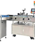 No Fuss Heavy Duty Automatic Labeling Machine For Quick High Volume Packaging With Tough 304 Stainless Steel Frame And Ce Certified Badass Performance Rig For Factory Floors on a conveyor.