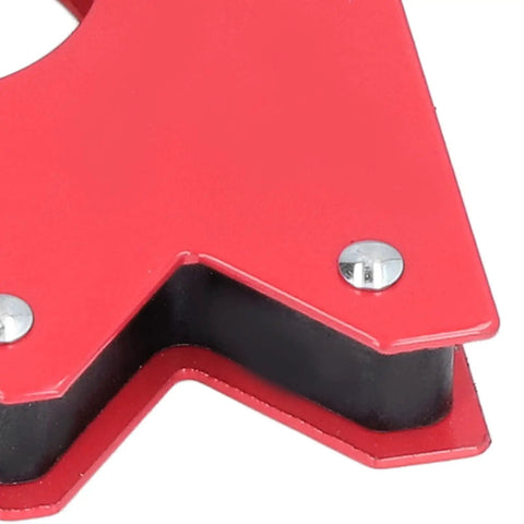 Close-up of Check Out This Awesome 5 Inch Welding Magnet With 75 Lb Holds Strongly For Steel Work Fixtures And Angle Supports At 90 Degrees.