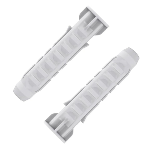 Concrete Wall Anchors For TV Wall Mount Installation Suitable For Concrete Or Brick Walls Durable Plastic Anchor Bolts 10x50mm White 6 Pack