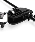 Close-up of clamp mechanism on Transom Mount Electric Trolling Motor 50 Lb Thrust 36 Inch Shaft Freshwater Ready Telescoping Tiller