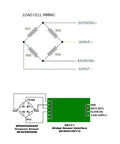 Four 50kg Load Cell Half Bridge Sensor Kit With HX711 Module For Precise Weight Readouts, Scalable To 100kg With Two Sensors Or Standalone With External Resistor, Perfect For DIY Scales, Robotics, And Force Sensing Projects.; load cell wiring and HX711 bridge sensor interface diagram