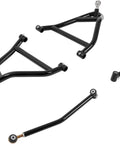 Rear Radius Arms High Clearance For Maverick DPS XMR XRS MAX 2013 2016 Upgrade A Arms With 1.5 Inch Additional Clearance And Heavy Duty Steel Construction Fits Up To 30 Inch Tires Off Road Upgrade Accessory, black steel arms