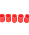 Top Notch Red Silicon Intake Vacuum Hose Covers Kit, 10 Pack Universal 16mm Engine Bay Weatherproof Plugs That Rock, Durable Oil Resistant Fit For Any Car Under The Hood, five red silicone plugs