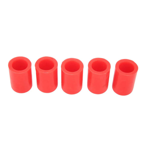 Top Notch Red Silicon Intake Vacuum Hose Covers Kit, 10 Pack Universal 16mm Engine Bay Weatherproof Plugs That Rock, Durable Oil Resistant Fit For Any Car Under The Hood, five red silicone plugs