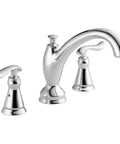 Linden Roman Tub Trim In Chrome Finish, Dope Modern Bath Upgrade, Three-Hole Installation, ADA Compliant, faucet and handles
