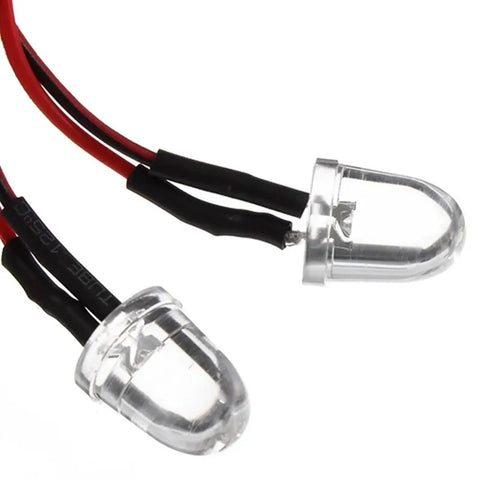 Close-up of LED lights from Lit RC Light Strips Kit For One Tenth Cheetah Brushless RC Cars, Easy Install Upgrade Part, EB1013 Compatible