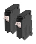 2-pack 20 Amp 1 Pole Plug On Molded Case Circuit Breaker For 120 240 Volt Panels Thermal Magnetic Trip 10 Year Warranty 2 Pack