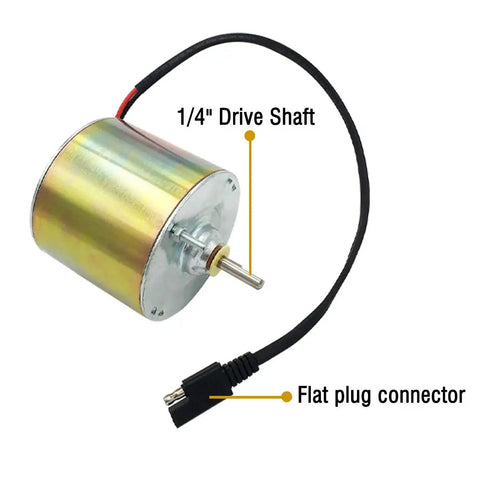 Highwild Replacement Feed Motor For Power Control Unit 12 Volt With 1/4 Inch Shaft Universal Fit Multi Pack Two Motors Included Heavy Duty Electric Feeder Upgrade Kit Reliable Performance Tool